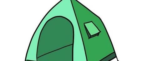 好看又漂亮的帐篷简笔画怎么画 简单的彩色帐篷简笔画绘制教程带步骤