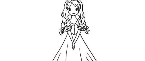 卡通可爱的白雪公主简笔画绘制教程 简单又漂亮的白雪公主怎么画好看