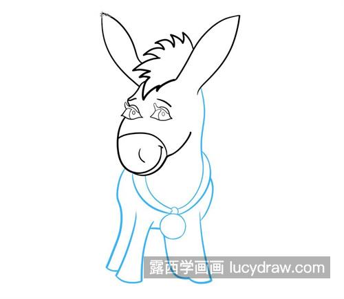 倔强的小毛驴简笔画怎么画 卡通可爱的小毛驴简笔画绘制教程
