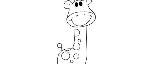 简笔画卡通又可爱的长颈鹿简笔画怎么画 简单又好看的长颈鹿简笔画绘制教程
