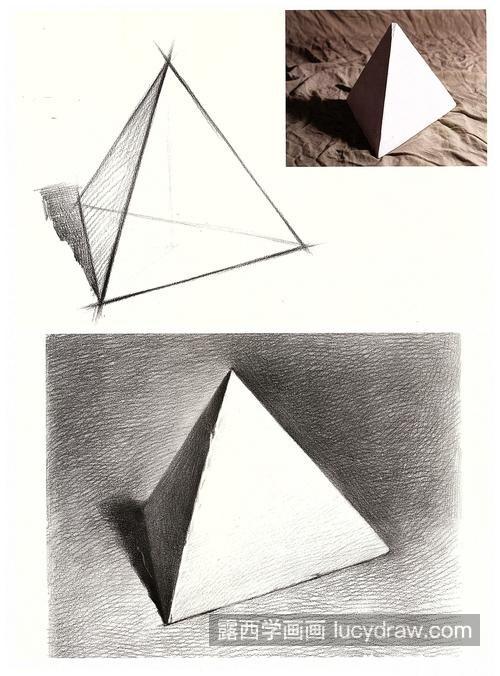 三棱锥怎样处理三面关系 三棱柱的绘制教程