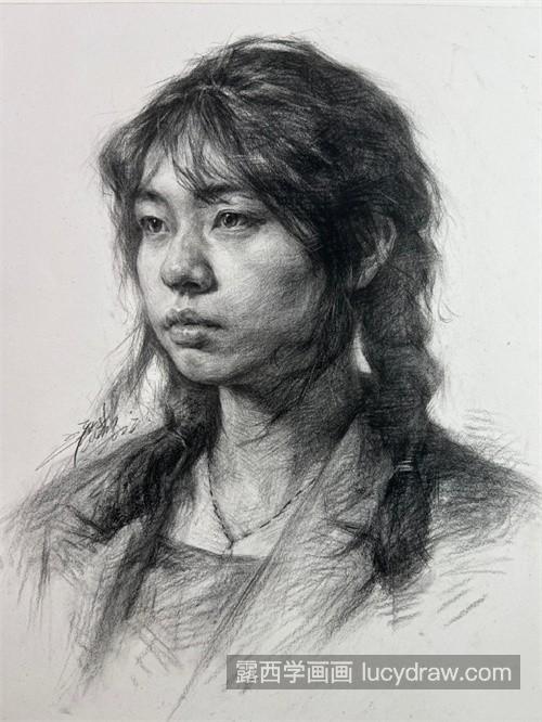 素描人物女生的头发怎么画 素描人物绘制的技巧及教程