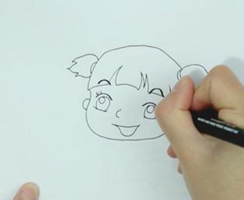 超可爱女孩小学生简笔画怎么画 少先队员小学生简笔画教程