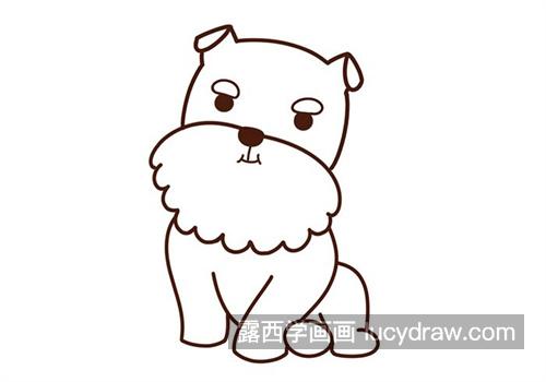 卡通可爱的小狗简笔画怎么画 简单又漂亮的小狗简笔画绘制教程
