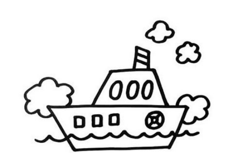 好看又漂亮的轮船简笔画怎么画 简单又彩色的轮船简笔画教程