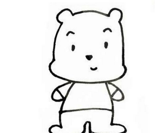 卡通可爱的小熊简笔画教程 简单又漂亮的小熊简笔画怎么画