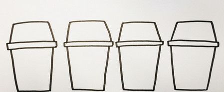 带颜色的垃圾桶简笔画教程 简单易学的垃圾桶简笔画怎么画