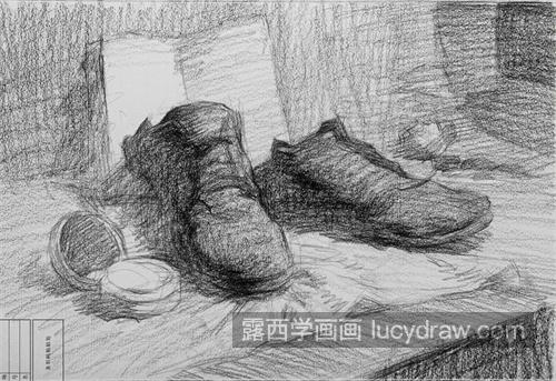素描鞋子的绘制教程 素描静物鞋子怎么画