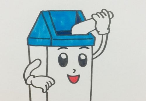 带颜色的垃圾桶简笔画绘制教程 垃圾桶简笔画怎么画简单