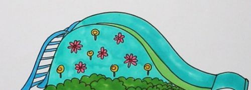 有趣好玩的滑梯简笔画怎么画 小朋友喜欢玩的滑梯简笔画教程