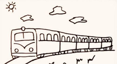 好看带颜色的火车简笔画教程 简单又漂亮的彩色火车怎么画