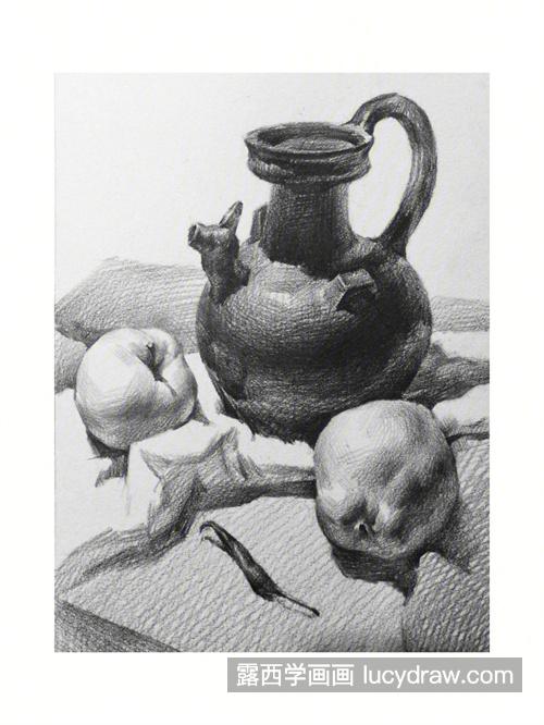 素描陶罐的绘制技巧 稍复杂的素描陶罐怎么绘制