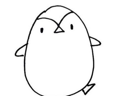 彩色可爱企鹅简笔画绘制教程 卡通可爱的企鹅简笔画怎么画