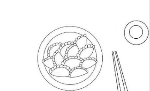 可爱简单的饺子简笔画教程 卡通好看的饺子简笔画怎么画
