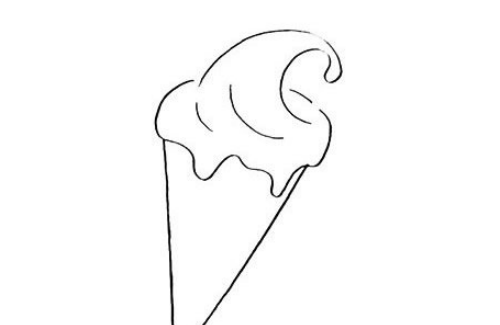 好看带颜色的冰淇淋简笔画教程 简单好看的冰淇淋简笔画