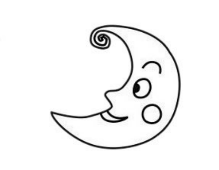 卡通可爱的月亮简笔画教程 简单又漂亮的月亮简笔画带步骤