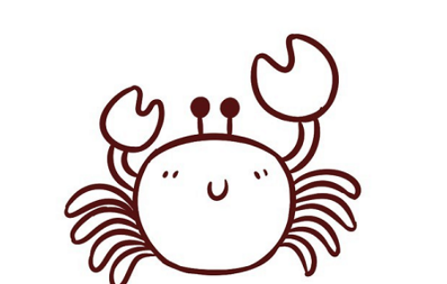 好看漂亮的螃蟹简笔画教程 简单又好看的螃蟹简笔画怎么画
