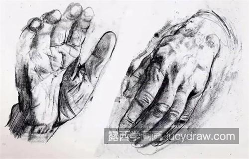 素描人物双手的绘制教程 素描人物手部动态教程