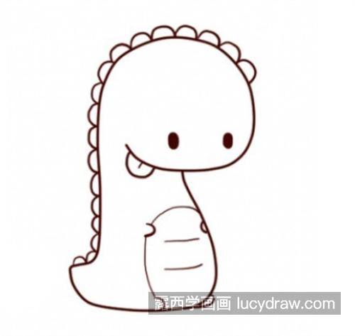 萌萌的超可爱小恐龙简笔画怎么画 好看的小恐龙绘制教程