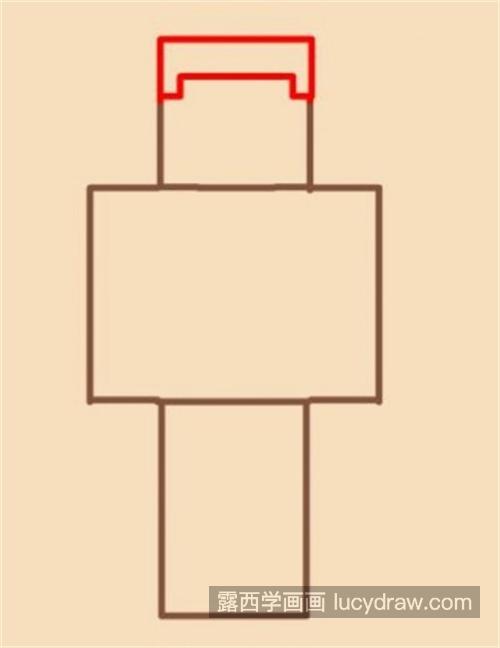 好看简单的方块人简笔画绘制教程 带颜色的方块人怎么画带图