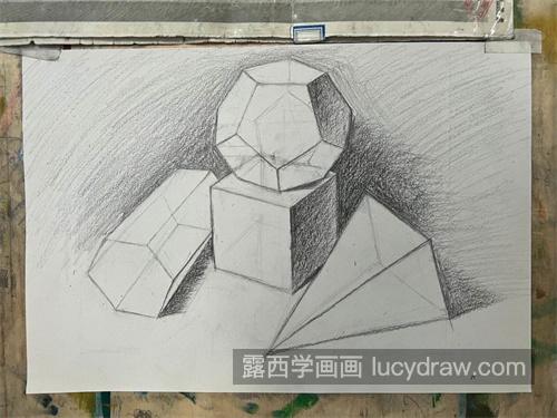 超适合新手练习的素描石膏几何体 简单的静物几何体绘制教程