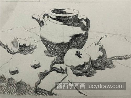 简单易学的静物素描绘制教程 新手怎样绘制素描静物