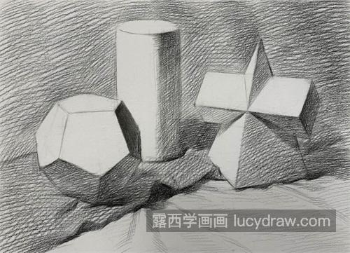 静物组合素描几何体的绘制教程带步骤 新手必学的几何体怎么画