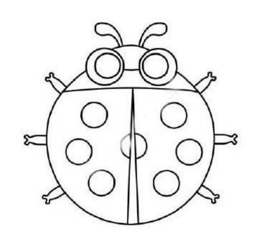 卡通简单的好看七星瓢虫简笔画怎么画 带颜色的七星瓢虫带步骤
