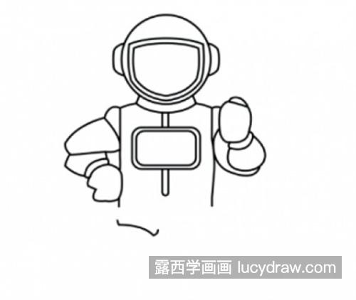 帅气又很好看的宇航员简笔画怎么画 带颜色又简单的宇航员怎么画