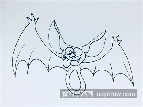 可爱的蝙蝠简笔画怎么画 彩色的蝙蝠绘制教程带图