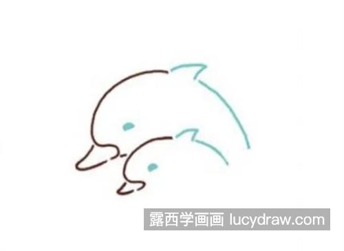 漂亮唯美的海豚怎么画 简单的海豚简笔画绘制教程