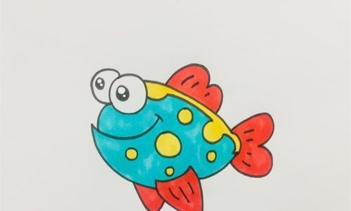 色彩斑斓的热带鱼简笔画怎么画 可爱好看的热带鱼简笔画教程