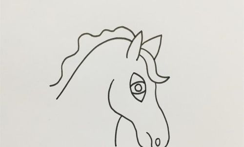 可爱的小马简笔画绘画步骤 简单又好看的马简笔画怎么画