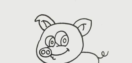 呆萌可爱的小猪简笔画怎么画 带颜色的小猪简笔画绘制教程