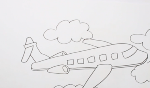 飞机简笔怎么画带步骤 简单又好看的飞机简笔画绘制教程