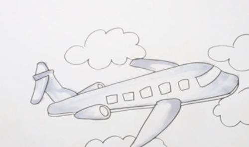 飞机简笔怎么画带步骤 简单又好看的飞机简笔画绘制教程