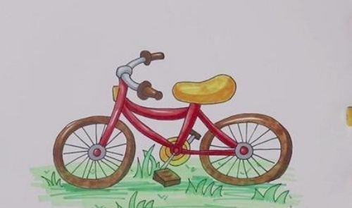 简单的自行车简笔画带步骤 好看的自行车简笔画带步骤