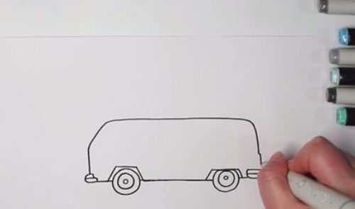 公交车简笔画怎么画 带颜色的公交车简笔画带步骤