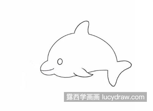 聪明的海豚简笔画怎么画 简单的海豚绘制教程