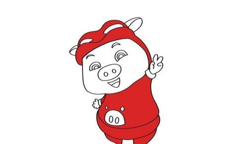 可爱又简单的猪猪侠怎么画 带颜色的猪猪侠绘制教程