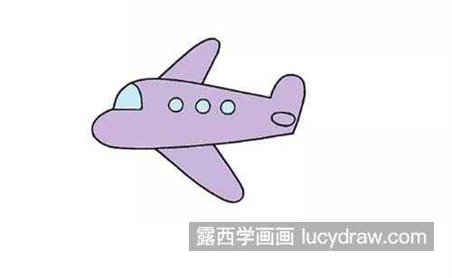 卡通可爱的小飞机简笔画怎么画 简单的飞机简笔画绘制教程