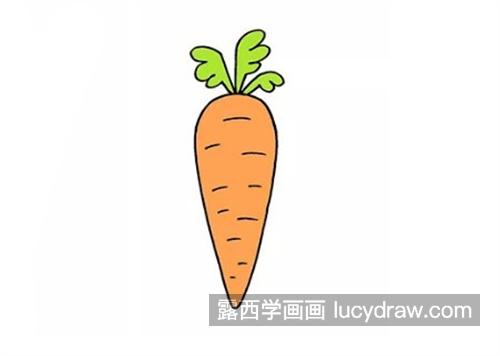 彩色好看的胡萝卜怎么画简单 彩色的胡萝卜绘制教程