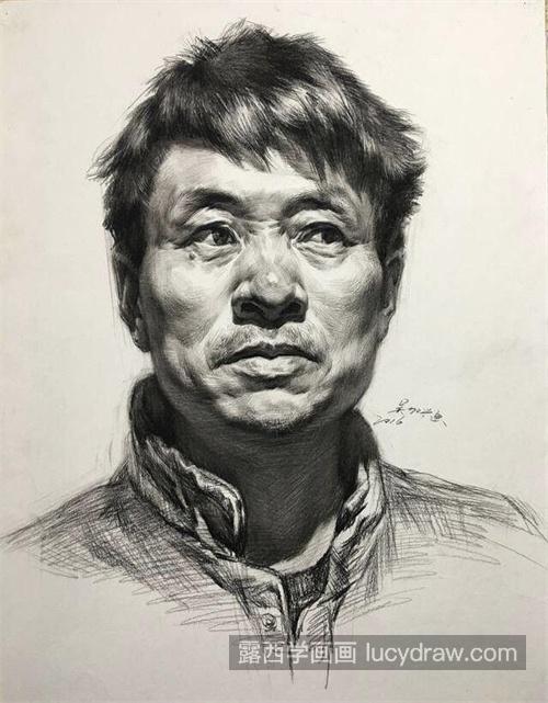 素描男性人物的面部神态刻画技巧 简单的素描男性绘制教程