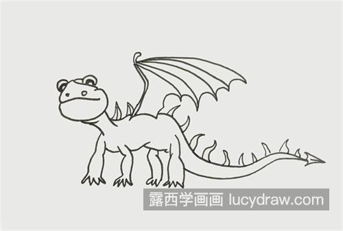 会飞的大恐龙怎么画带图 简单的大恐龙绘制教程