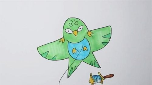 好看又简单易学的风筝简笔画绘制教程 彩色的可爱风筝简笔画怎么画