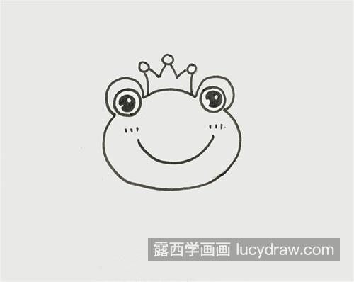 可爱的青蛙简笔画画绘制教程 带步骤的小青蛙怎么画
