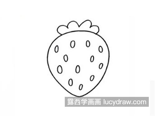 甜甜的草莓简笔画绘制教程 彩色的草莓怎么画