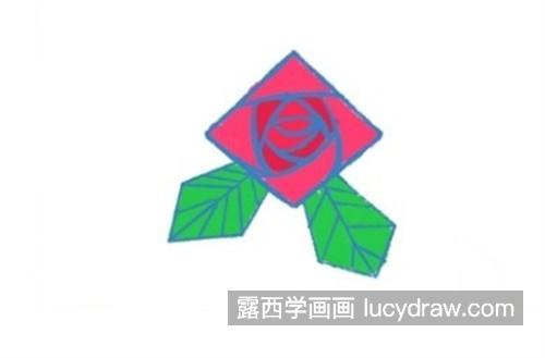 好看的玫瑰花简笔画绘制教程 唯美简单的玫瑰花怎么画