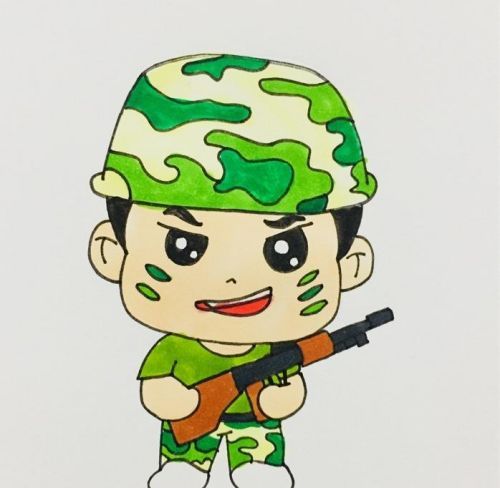 特种兵简笔画怎么画好看 帅气的特种兵简笔画教程