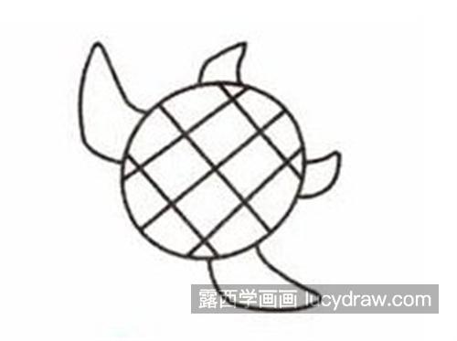 彩色的小海龟简笔画绘制教程 简单的小海龟怎么画带步骤